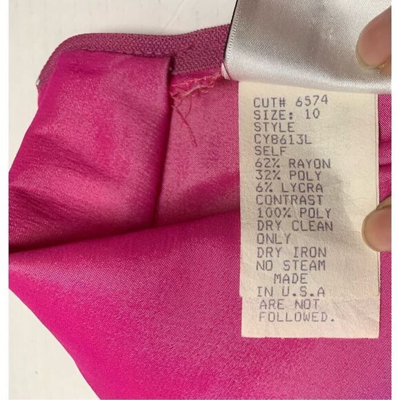 Vintage Fuschia Gown - Picture 8 of 12